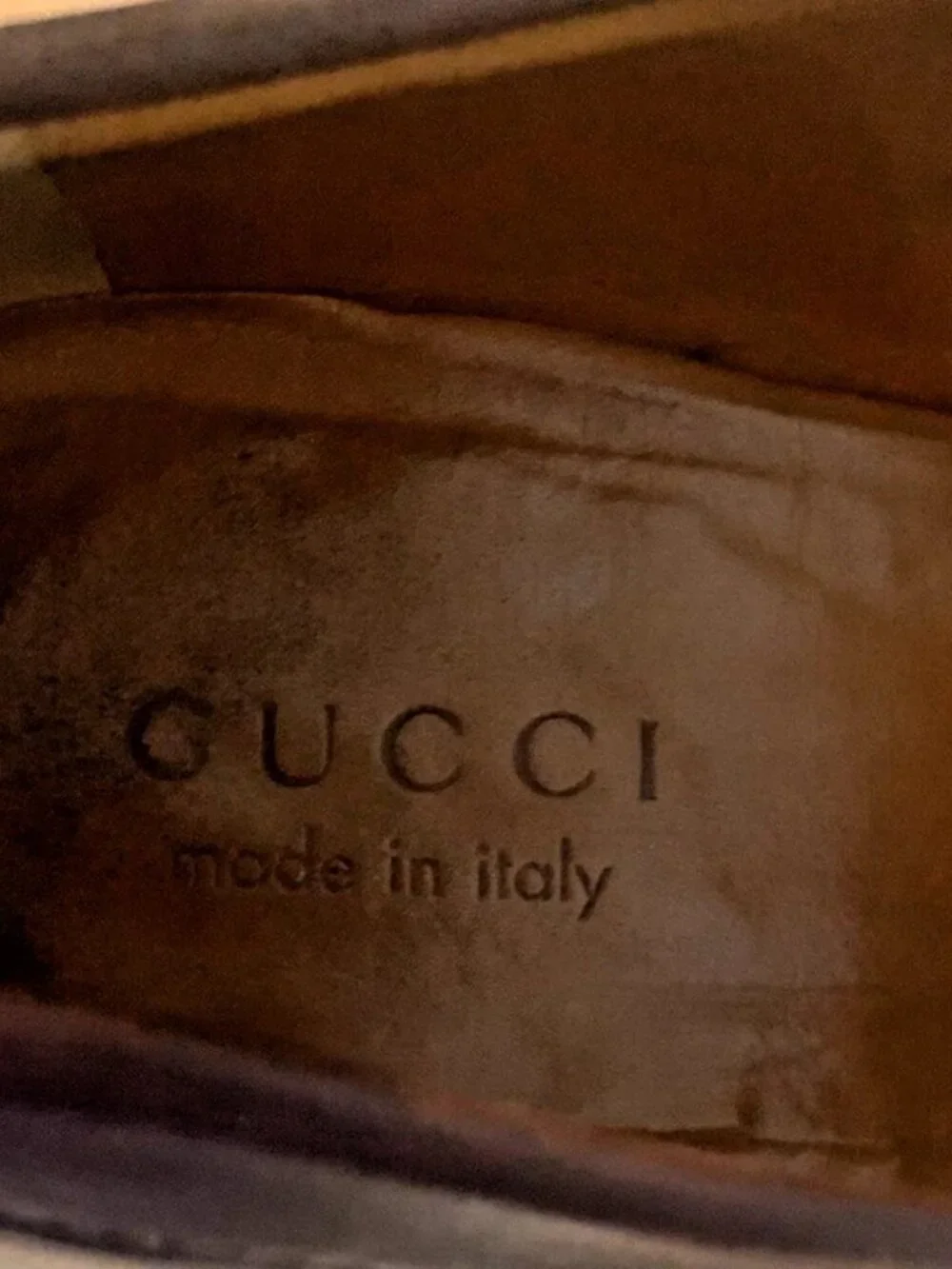 Gucci Guccissima Leather Penny Loafers Brown Mens 12 Made in Italy